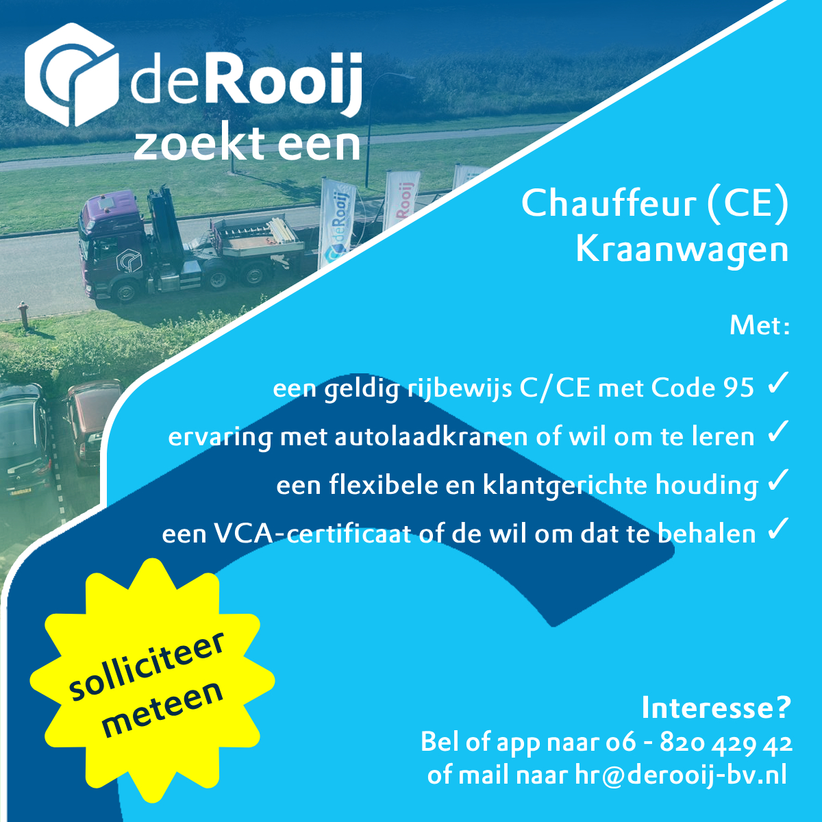 De Rooij Kraanwagenchauffeur